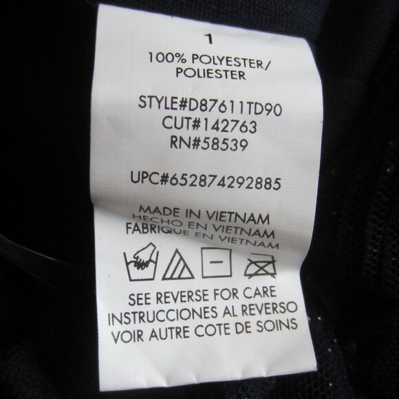 NWT SPEECHLESS Girls Dress Size 1 Navy Fully Lined Glitter Holiday HOCO Prom - Picture 9 of 10